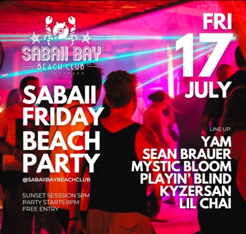Sabaii Friday Beach Party