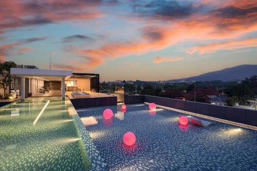Rooftop by the pool at Travelodge Nimman Hotel