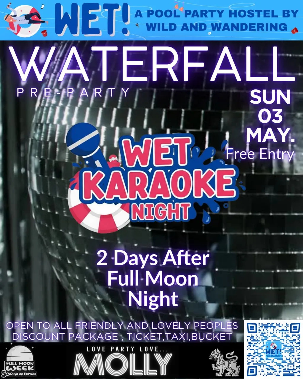 Karaoke Waterfall Preparty
