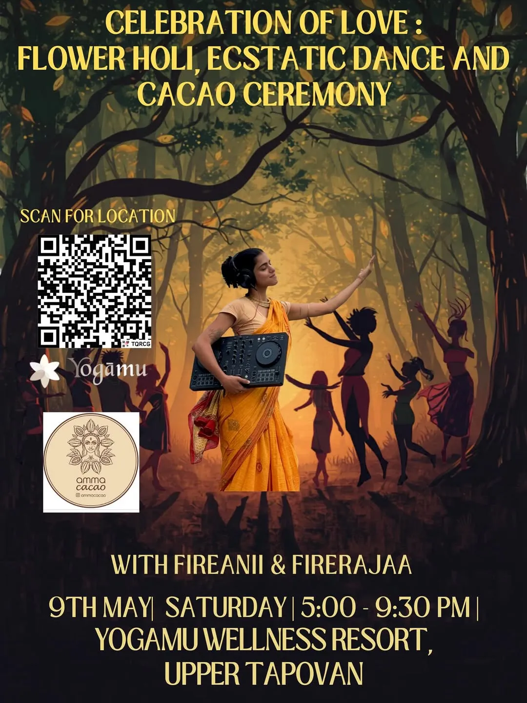 Celebration of Love Flower - Holi Ecstatic Dance and Cacao Gathering