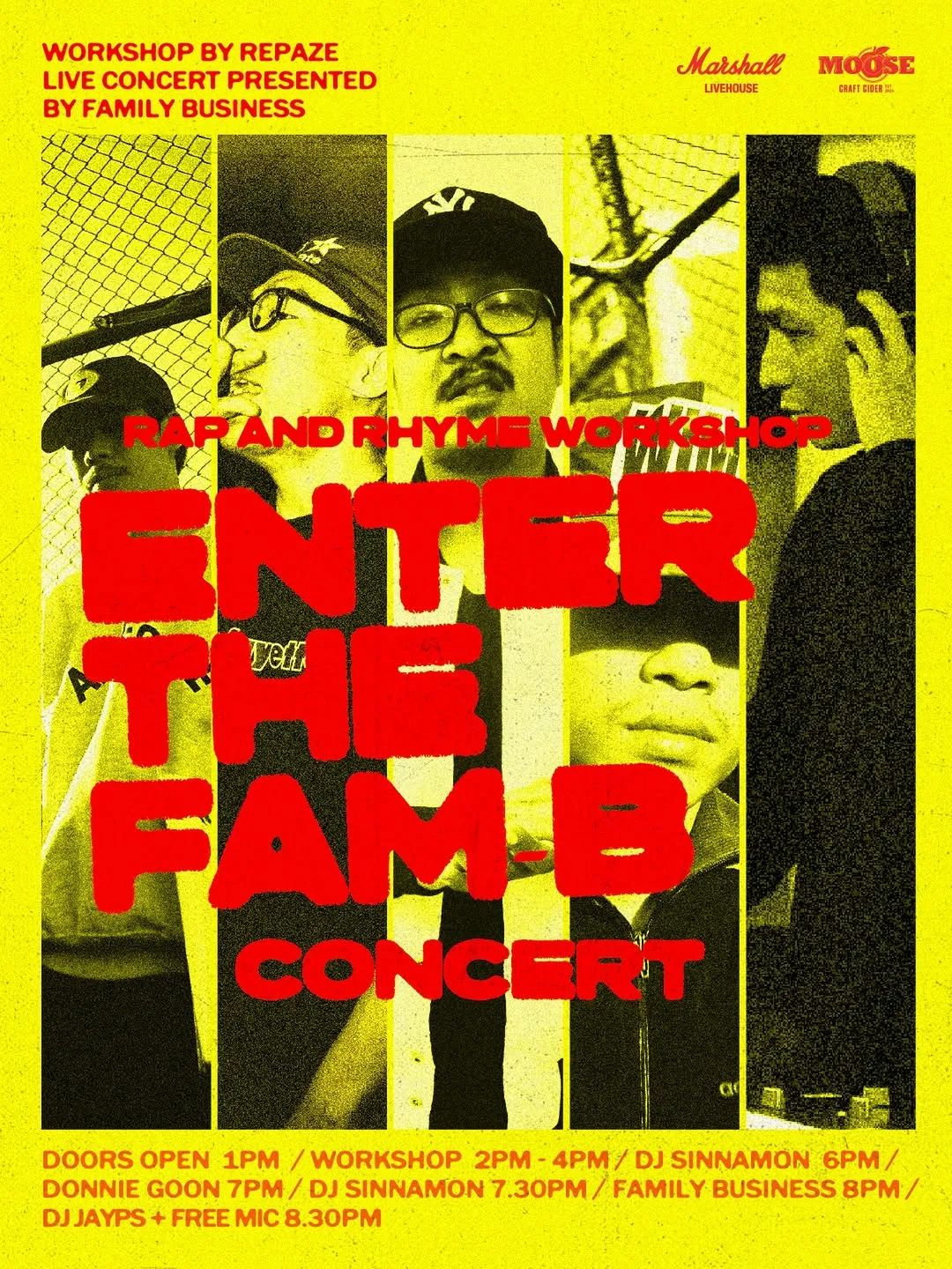 Rap and Rhyme Workshop and Enter the Fam-B Concert