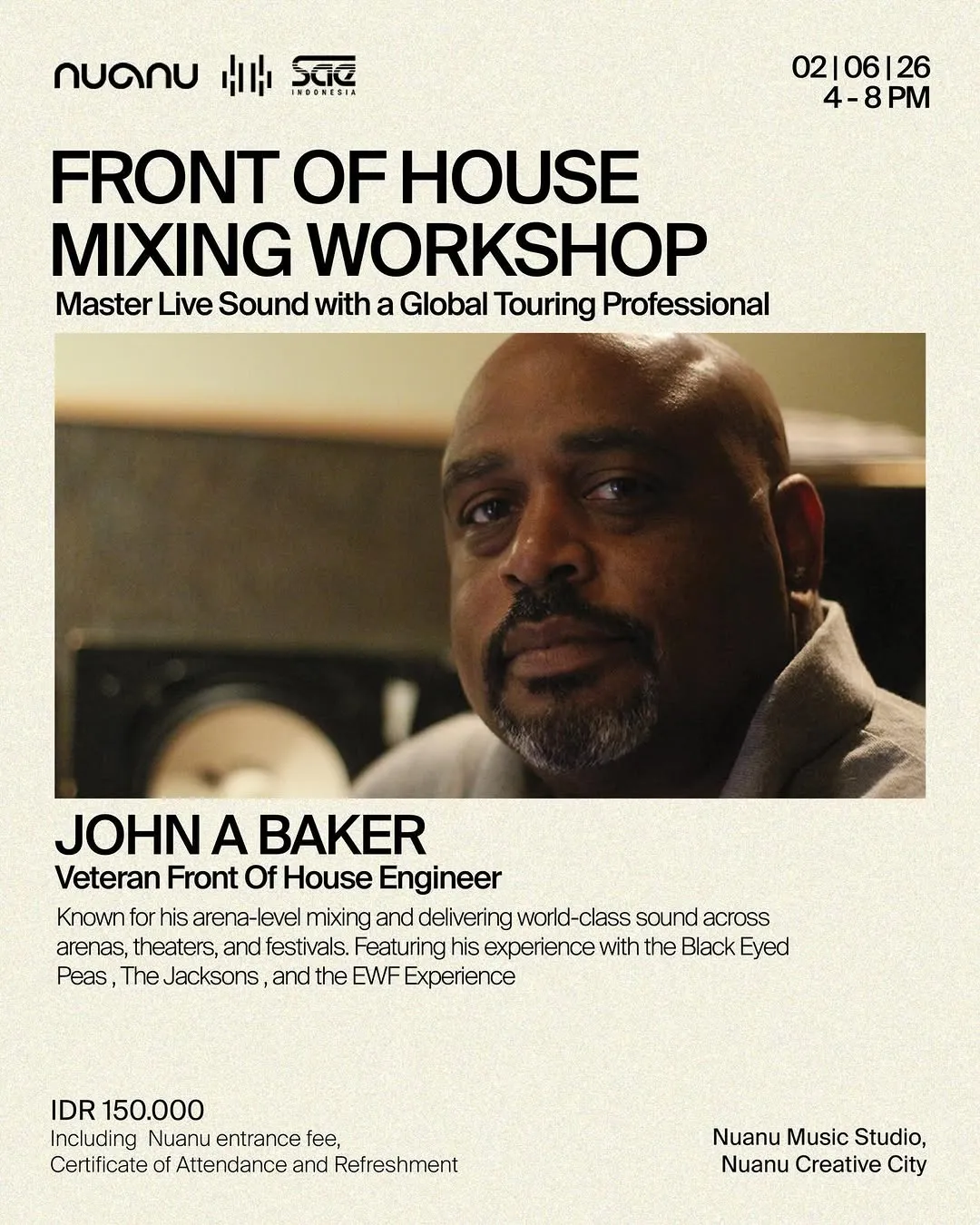 FOH Workshop with John A. Baker