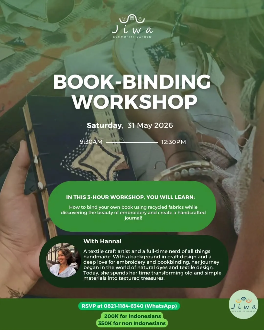 Book Binding and Embroidery Workshop