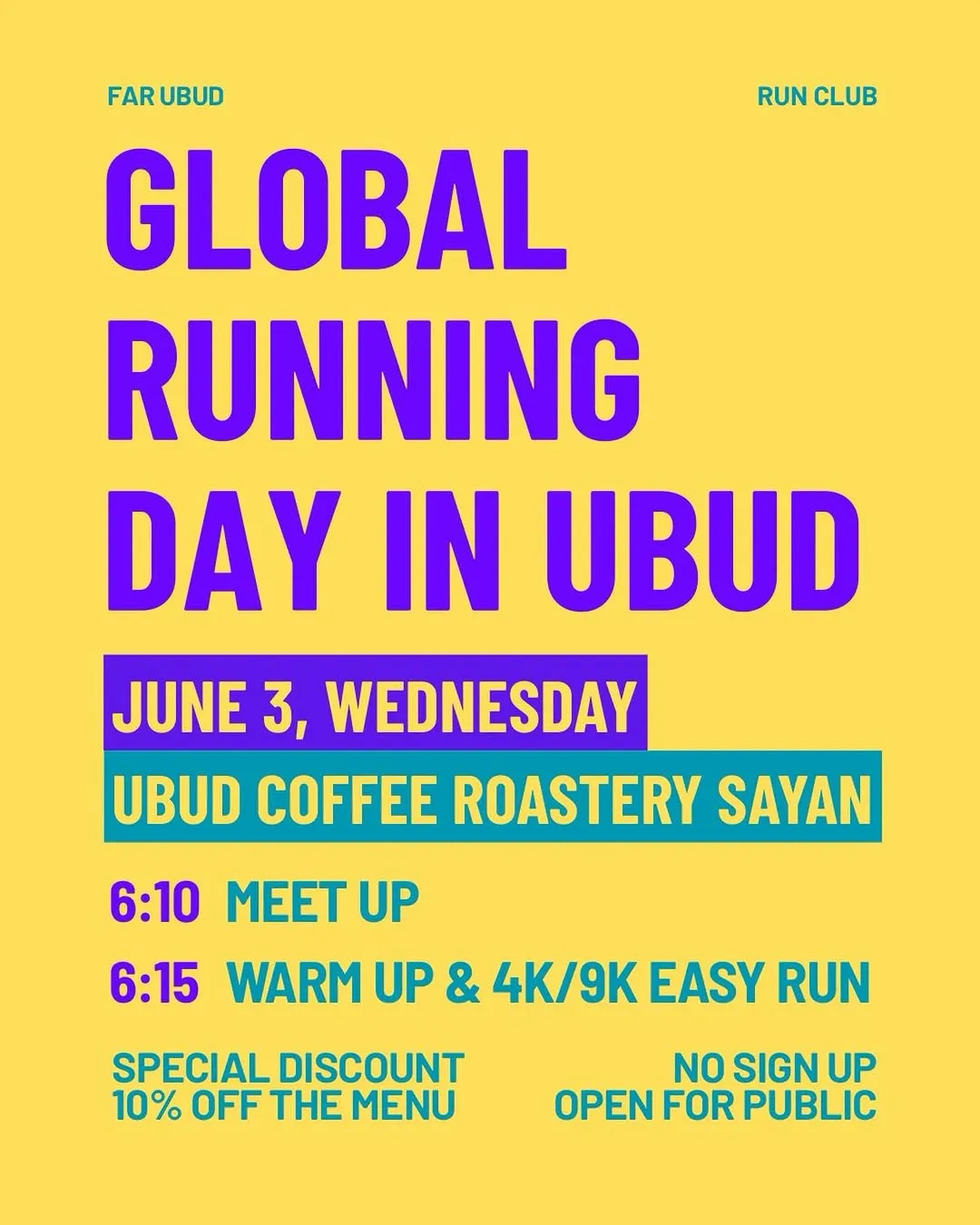 Global Running Day Ubud Run