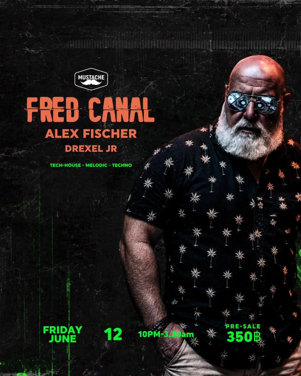 Fred Canal, Alex Fischer, and Drexel Jr at Mustache