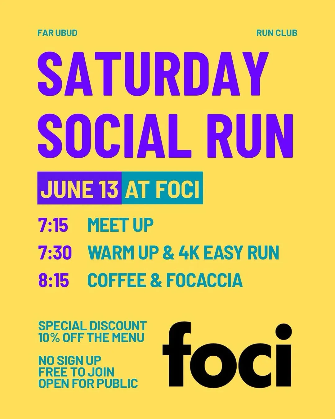 FAR Ubud Saturday Social Run
