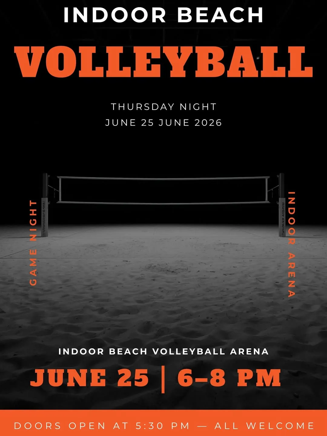 Indoor Beach Volleyball