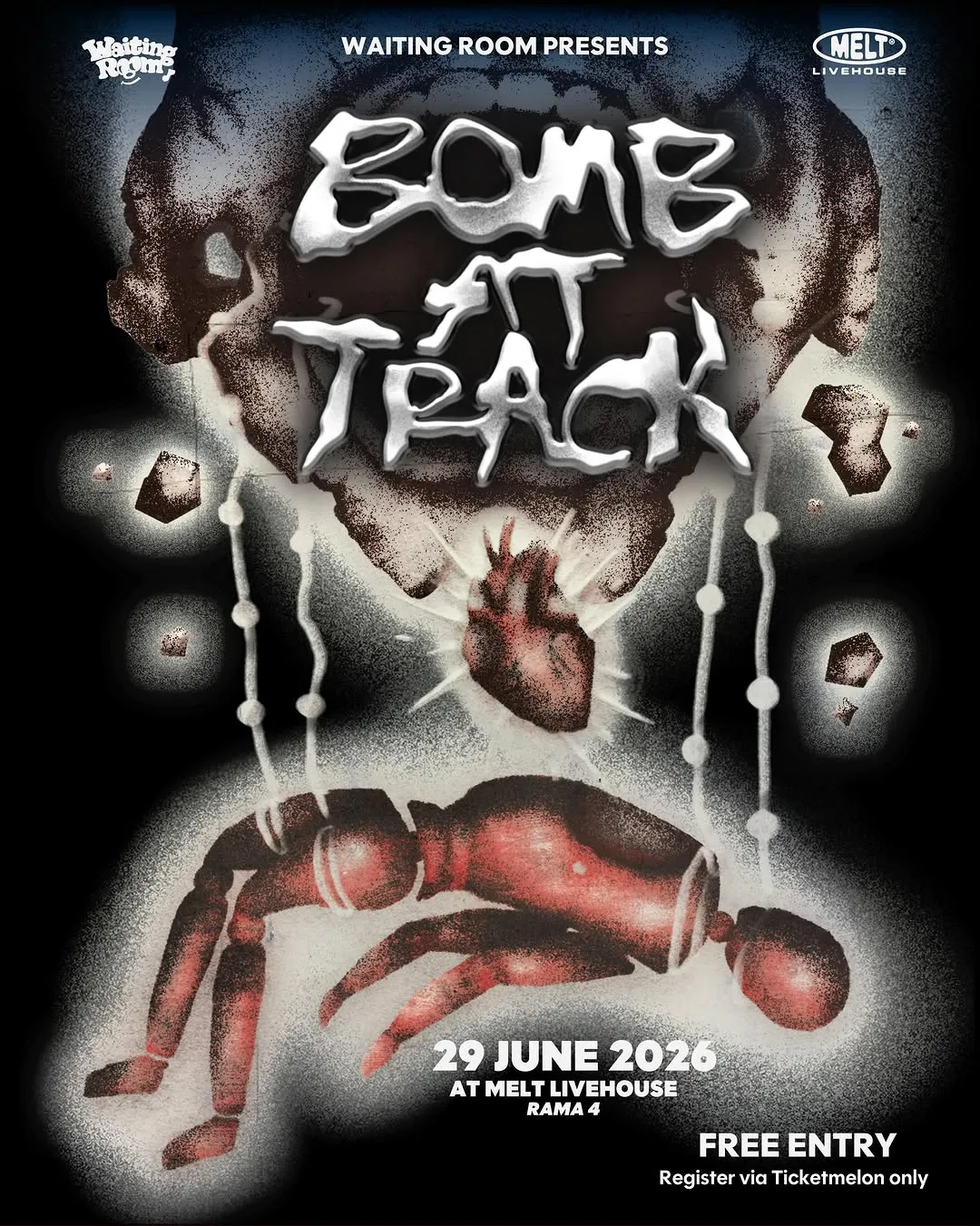 Waiting Room Presents Bomb At Track