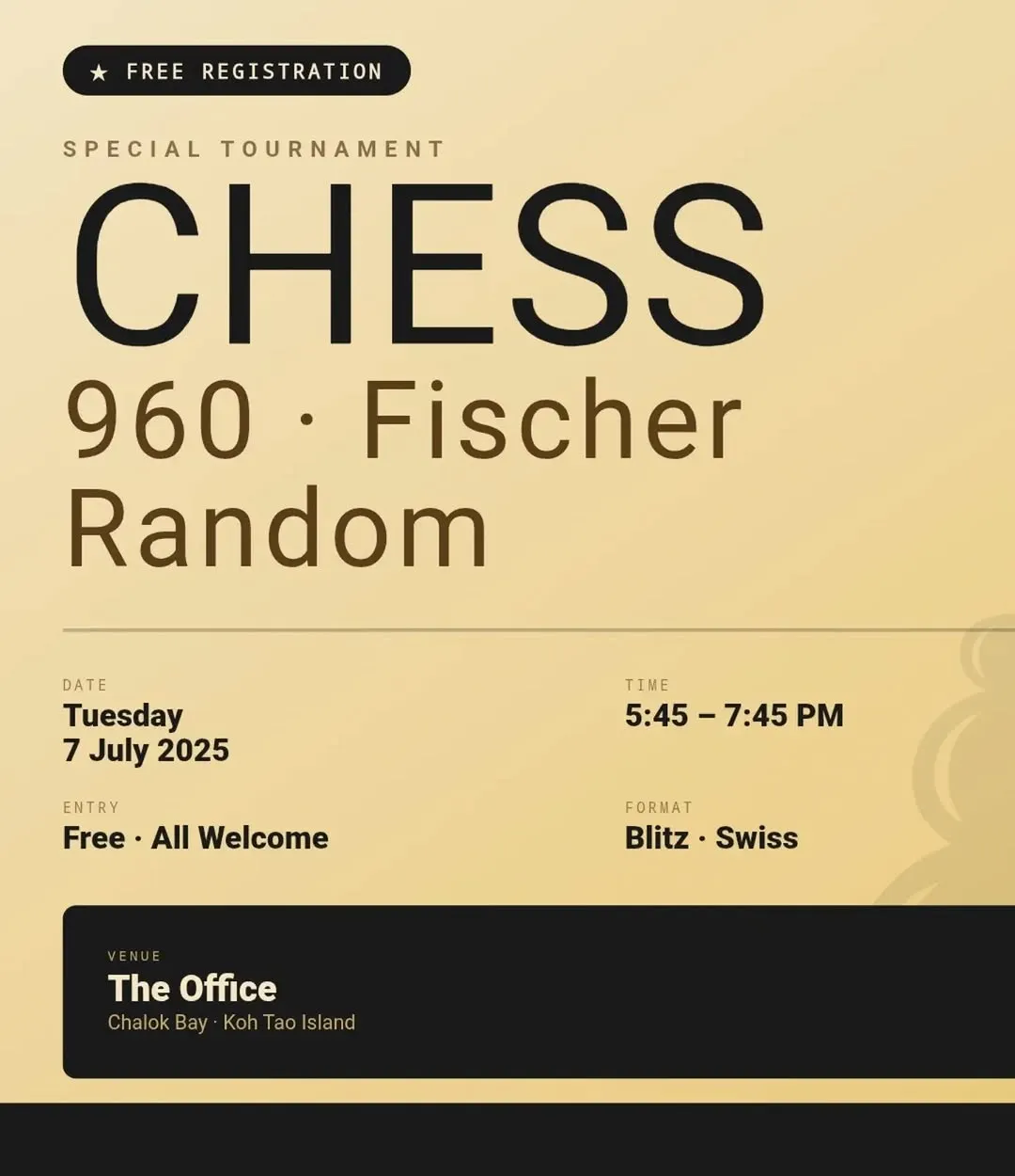 Chess 960 Special Tournament