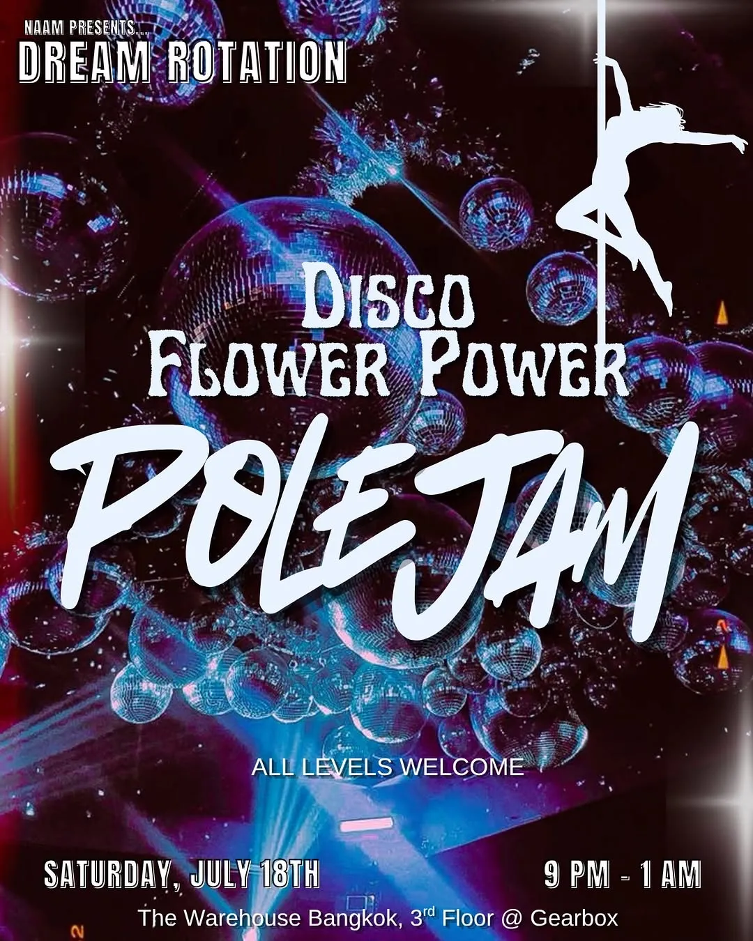 Dream Rotation's Disco Flower Power Pole Jam