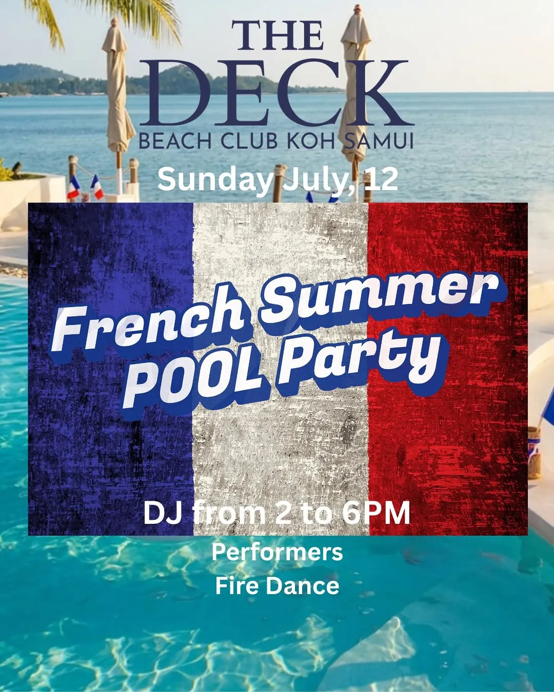 French Summer Pool Party